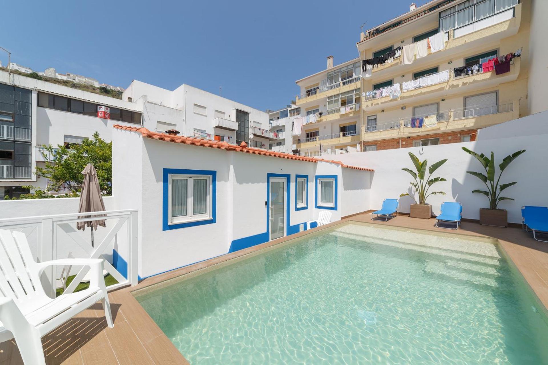 Patio C'Un Casinhas Lägenhet Nazaré Exteriör bild